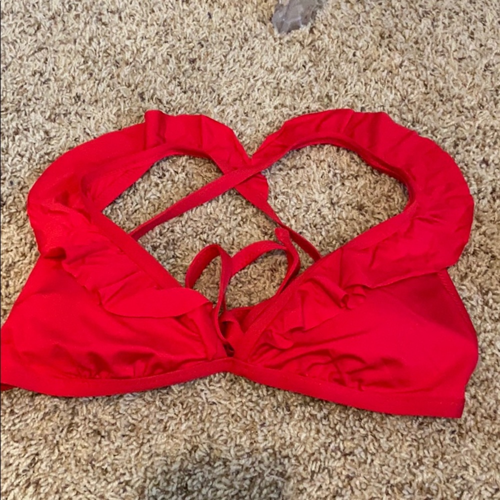 Red bikini top